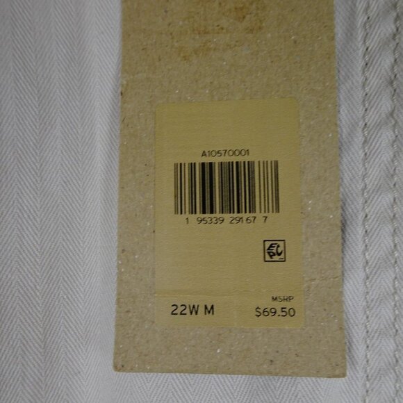 Levi's Straight Leg Pants Women's Plus Size 22W Beige Stretch Denim - Picture 8 of 9